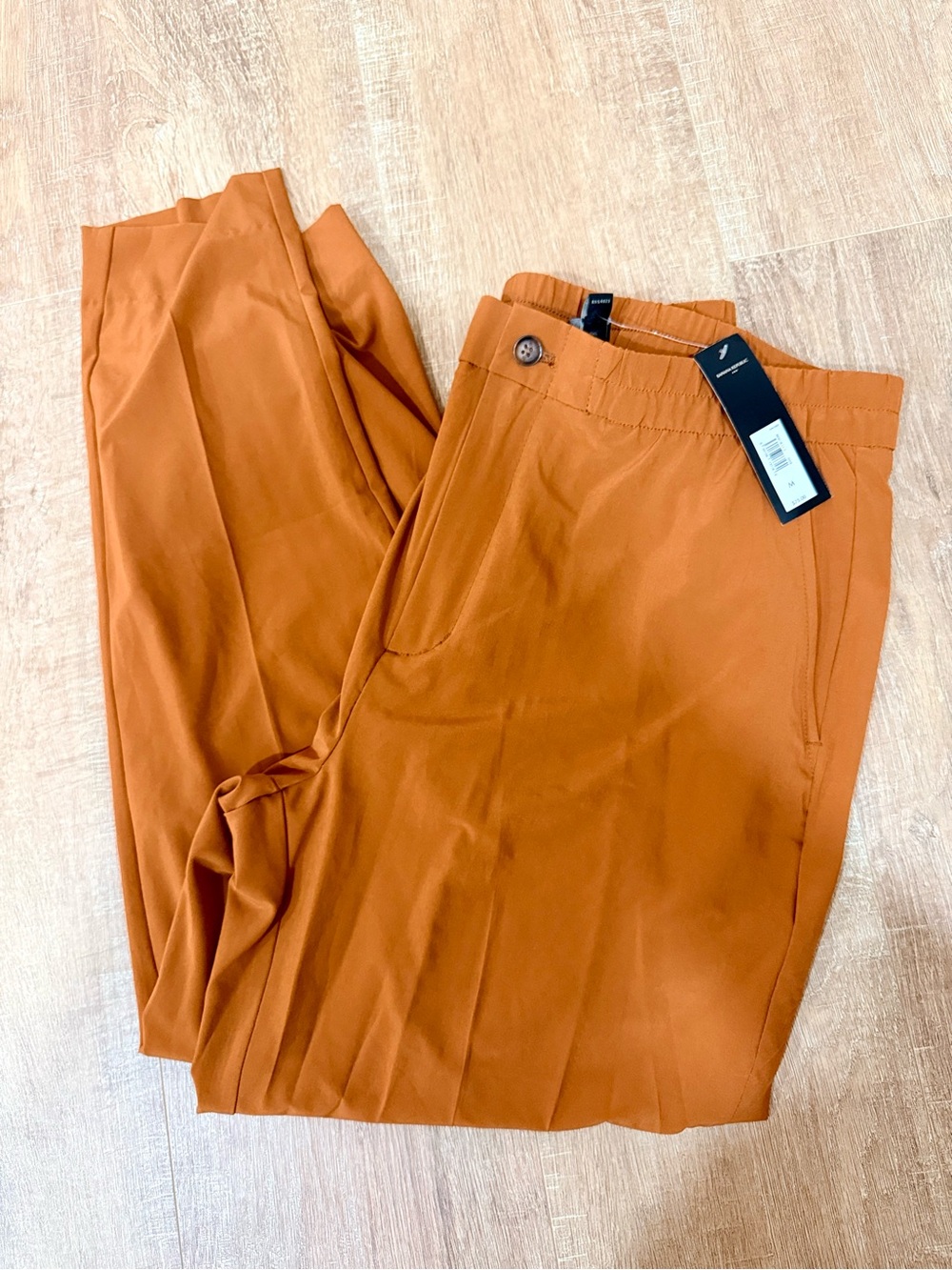Women’s Casual Tapered Pants in Rust Orange